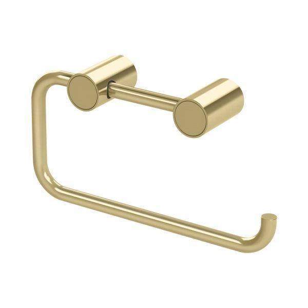Phoenix Vivid Slimline Toilet Roll Holder Brushed Gold - Burdens Plumbing