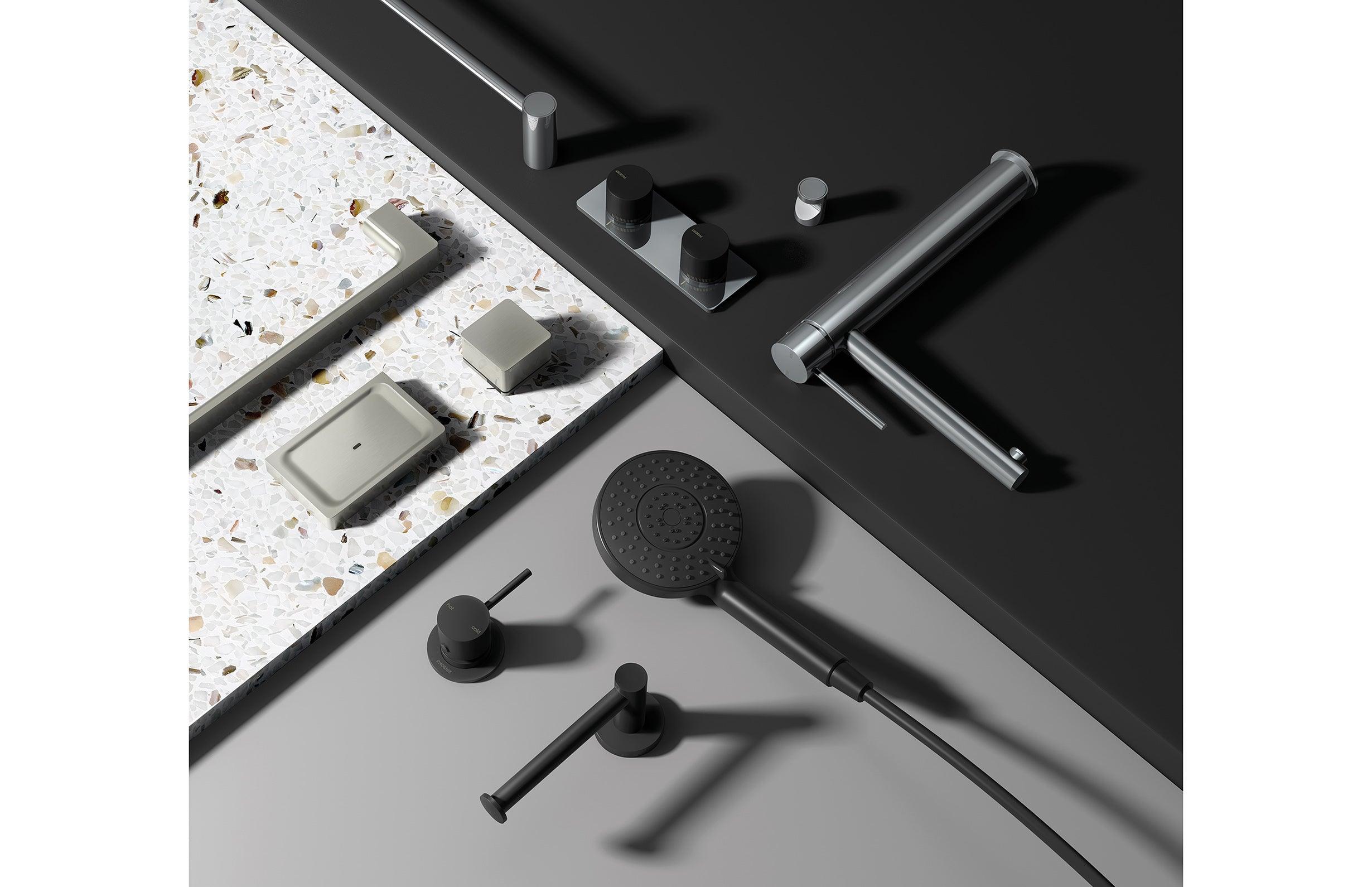 PHOENIX VIVID SLIMLINE TOWEL HOLDER 350MM CHROME 111-8500-00 - Burdens Plumbing