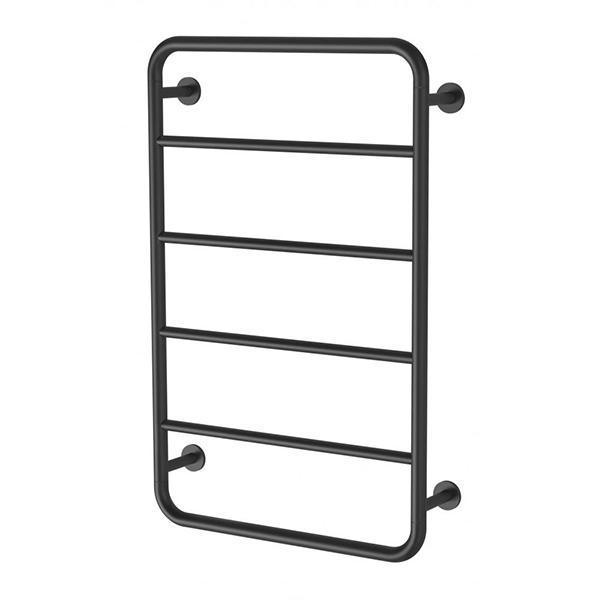 Phoenix Vivid Slimline Towel Ladder 800 X 500mm - Matte Black - Burdens Plumbing