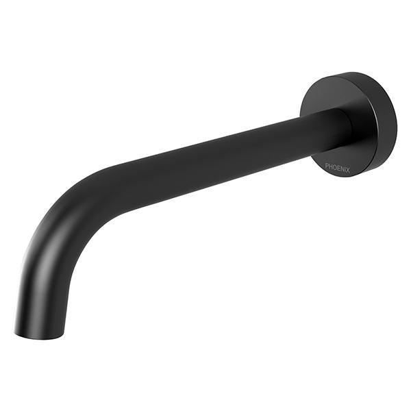 Phoenix Vivid Slimline Wall Basin/Bath Outlet - Matte Black - Burdens Plumbing