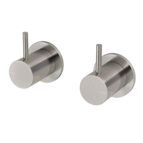 Phoenix Vivid Slimline Wall Top Assemblies - Brushed Nickel - Burdens Plumbing