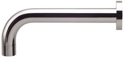Phoenix Vivid Wall Bath Outlet 250mm Curved Chrome V253 Chr - Burdens Plumbing