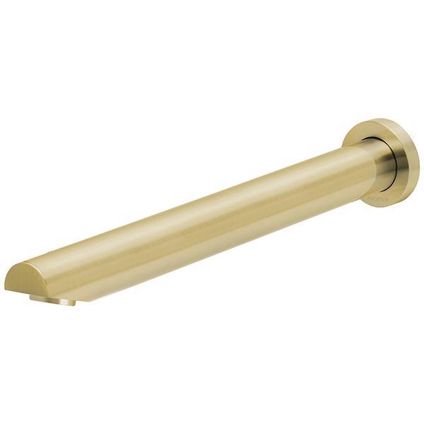 Phoenix Vivid Wall Bath Outlet 32 X 300mm Angled - Brushed Gold - Burdens Plumbing