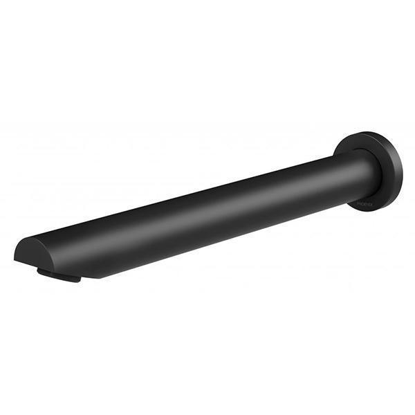 Phoenix Vivid Wall Bath Outlet 32 X 300mm Angled - Matte Black - Burdens Plumbing