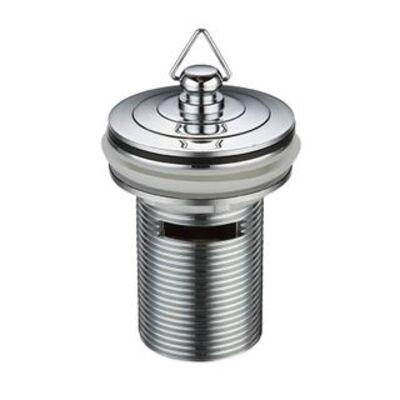 Plug & Waste 40mm With Overflow Chrome - Deluxe Plug - Burdens Plumbing