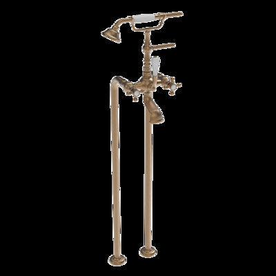 Provincial Floormounted Bath Filler Br - Burdens Plumbing