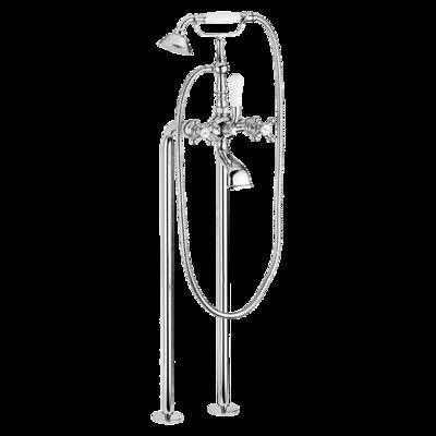 Provincial Floormounted Bath Filler Chrome - Burdens Plumbing