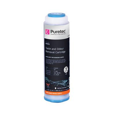 PURETEC GRANULAR CARBON CARTRIDGE 10' 5UM GC051 - Burdens Plumbing