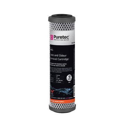 PURETEC MOULDED CARBON CARTRIDGE 10' 5UM MC051 - Burdens Plumbing