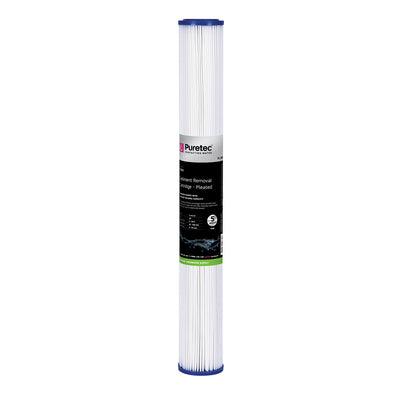 PURETEC PLEATED SEDIMENT STANDARD CARTRIDGE 20' 5UM PL052 - Burdens Plumbing