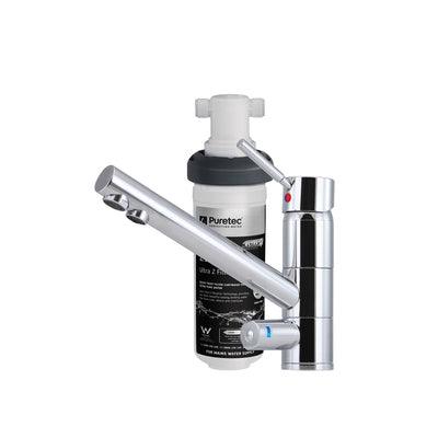 PURETEC QUICK TWIST ULTRA Z FILTER WITH TRIPLA T1 LED MIXER TAP Z1-T1 - Burdens Plumbing