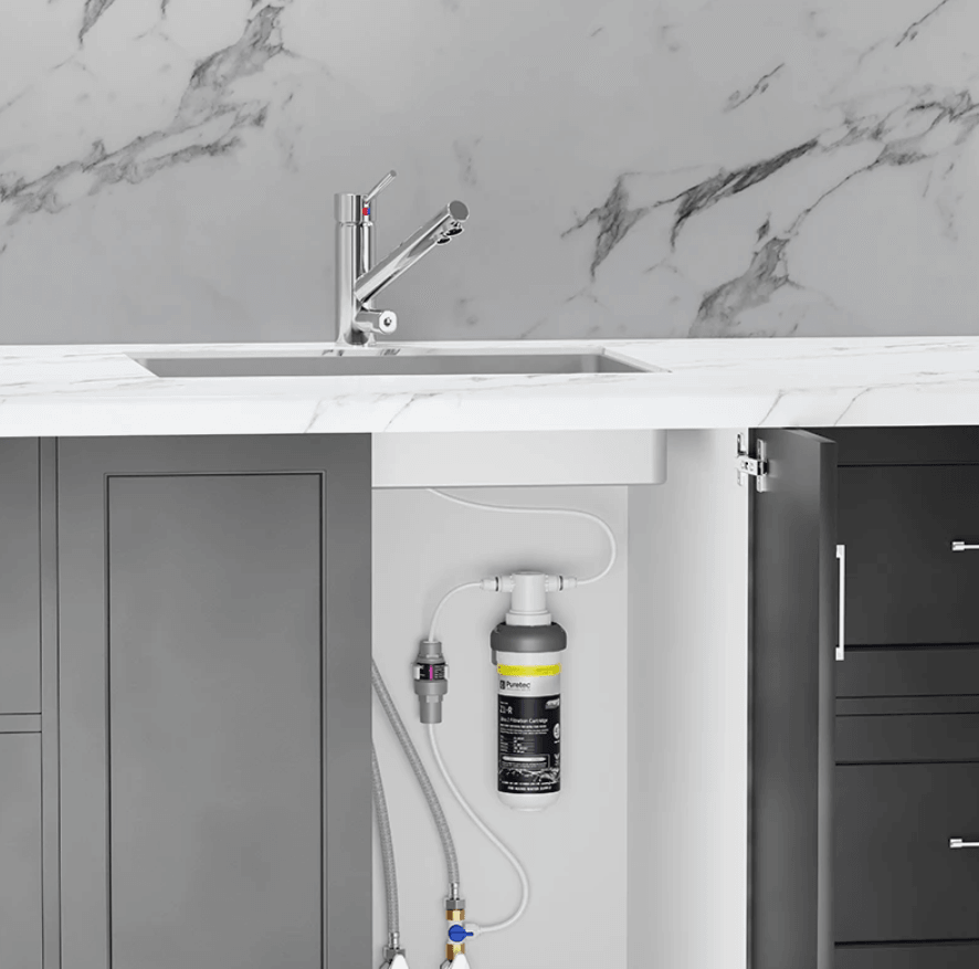 PURETEC QUICK TWIST ULTRA Z FILTER WITH TRIPLA T1 LED MIXER TAP Z1-T1 - Burdens Plumbing