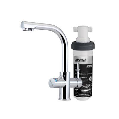 PURETEC QUICK TWIST ULTRA Z FILTER WITH TRIPLA T3 LED MIXER TAP Z1-T3 - Burdens Plumbing