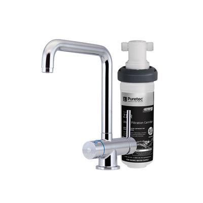 PURETEC QUICK TWIST ULTRA Z FILTER WITH TRIPLA T5 LED MIXER TAP Z1-T5 - Burdens Plumbing