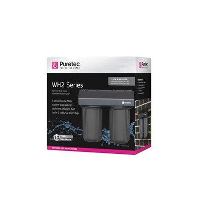 PURETEC WH2-30 WHOLE HOUSE TWIN SYSTEM 10INCH MAXIPLUS 5UM & 10UM - Burdens Plumbing