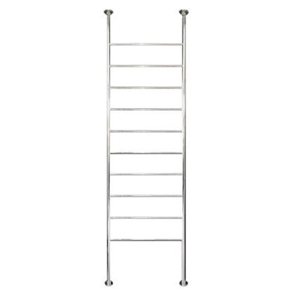 Radiant 500 X 2500mm Round Bar Floor To Ceiling Heated Towel Ladder - Burdens Plumbing