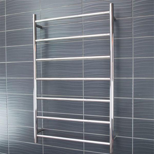 RADIANT 7 BAR RND NON HEATED RAIL 700 X 1130 POLISHED S/S - Burdens Plumbing