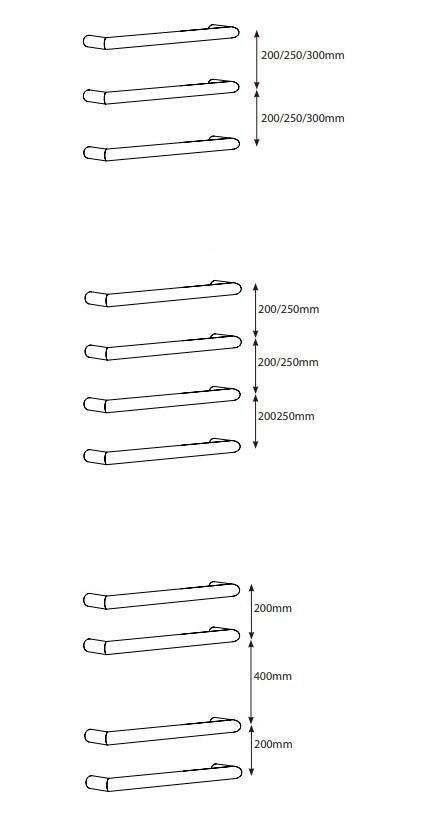 Radiant Fixing Rail For Single Bar Towel Rail - Burdens Plumbing