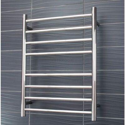 RADIANT RND HEATED TOWEL LADDER POLISHED CP 530X700 RIGHT HAND - Burdens Plumbing
