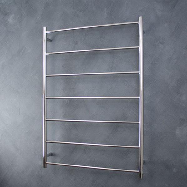Radiant Round 7 Bar Non-Heated Rail 800mmx1130mm Polished Stainless Steel - Burdens Plumbing
