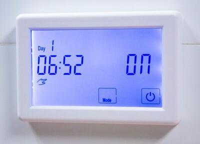 RADIANT TOUCHSCREEN DUAL ZONE TIMER/THERMOSTAT HORIZONTAL TS8100-DUAL-H - Burdens Plumbing