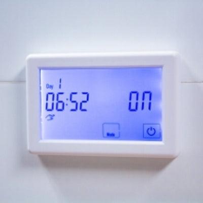 RADIANT TOUCHSCREEN THERMOSTAT HORIZONTAL WHITE TS8100W-TH-H - Burdens Plumbing