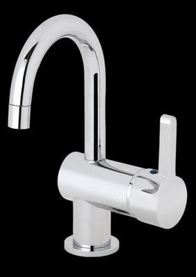 Ram Adero Horizontal Gooseneck Swivel Basin Mixer Chrome - Burdens Plumbing