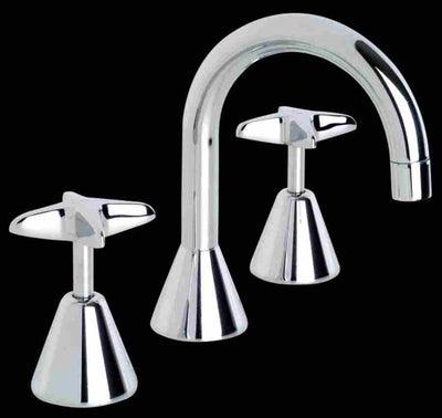 RAM AURORA BASIN SET J/V SWIVEL SPOUT CHROME AUSBSASCP - Burdens Plumbing