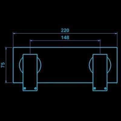 Ram Aviad Twin Wall Mixer Chrome - Burdens Plumbing