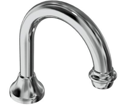 RAM MERINO BASIN SPOUT GOOSENECK CHROME WHITE - Burdens Plumbing