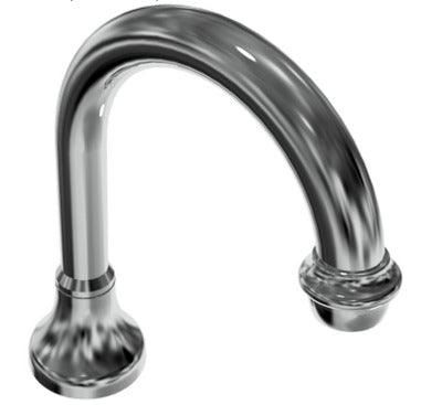 RAM MERINO BASIN SWIVEL SPOUT GOOSENECK CHROME WHITE - Burdens Plumbing