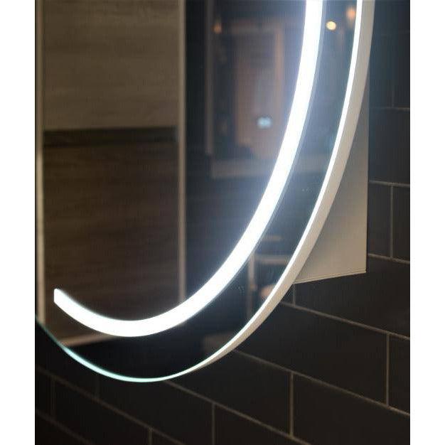Remer Pearl 900 Round Led Shaving Cabinet - Burdens Plumbing
