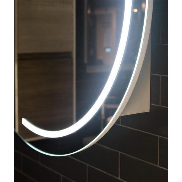 Remer Pearl 900 Round Led Shaving Cabinet - Burdens Plumbing