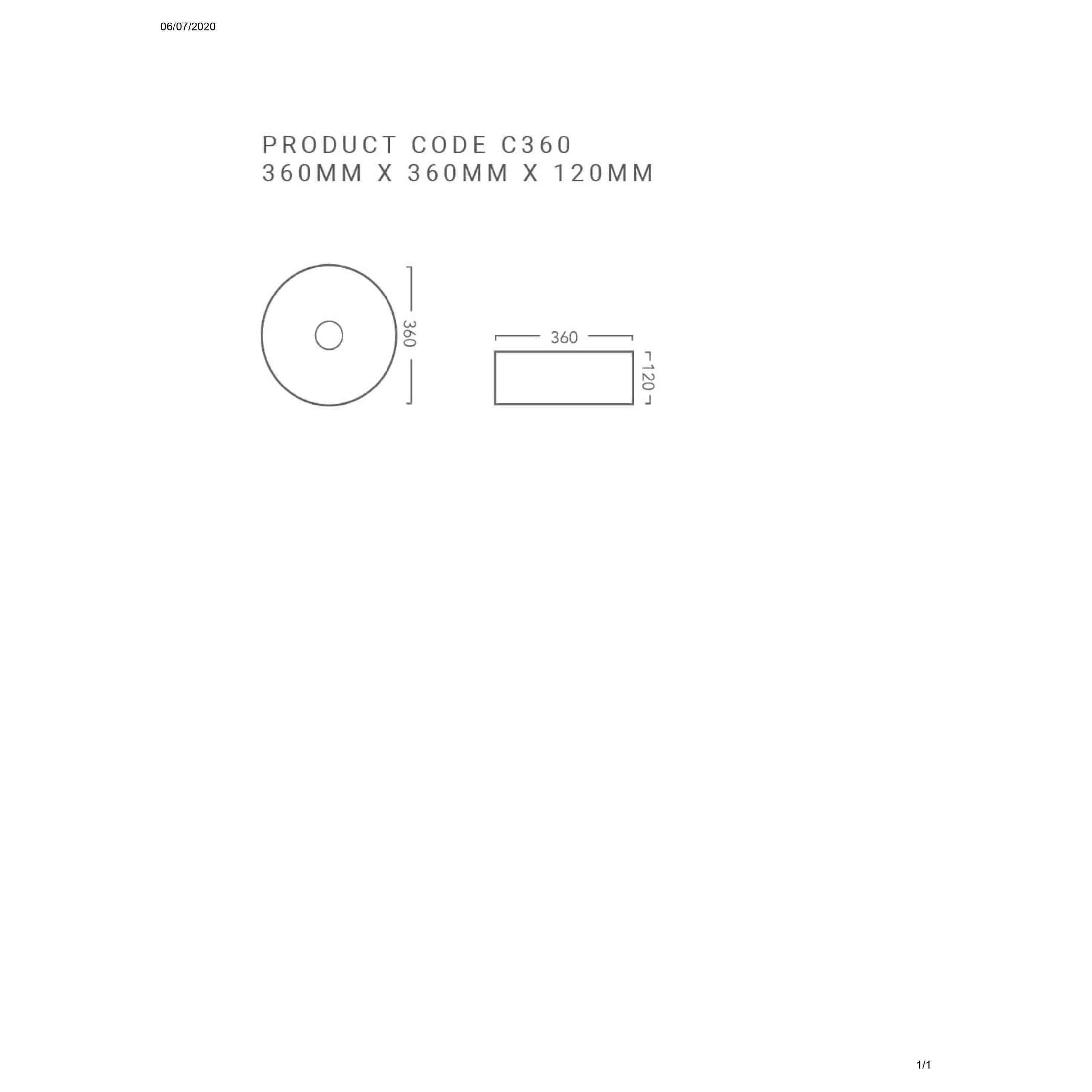 Rf Cirque 360 Above Counter Basin Nth - Burdens Plumbing