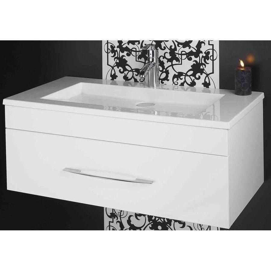 Rifco Aria 900 Double Drw Wall Hung Vanity Vogue Top - Burdens Plumbing