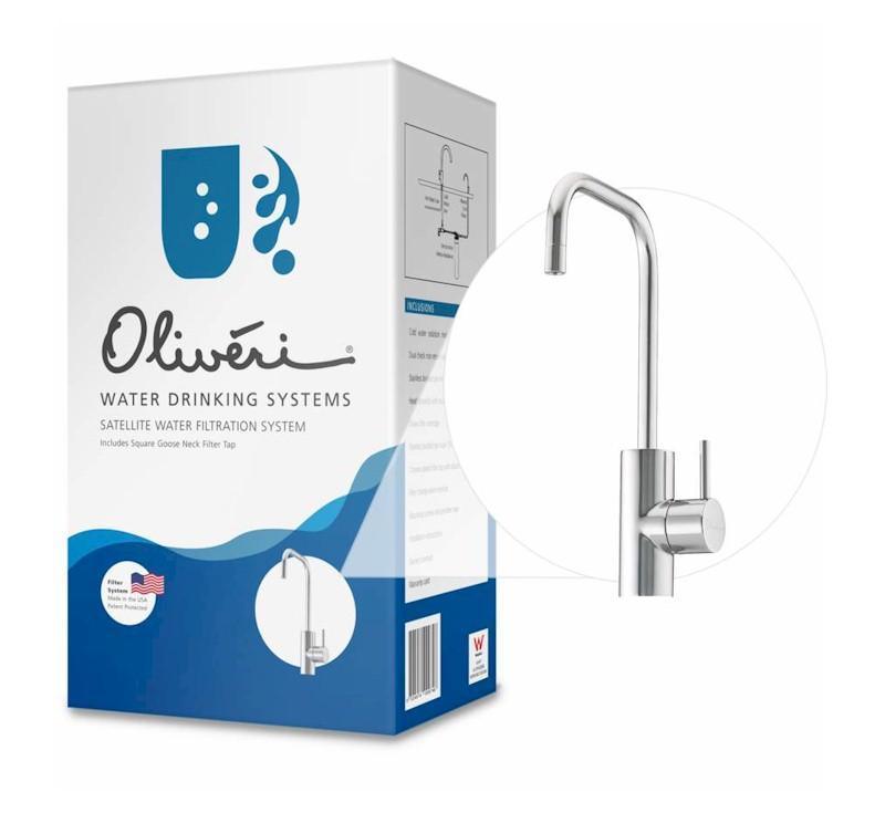 Satellite Filter System W/ Square Gooseneck Tap Chrome - Burdens Plumbing