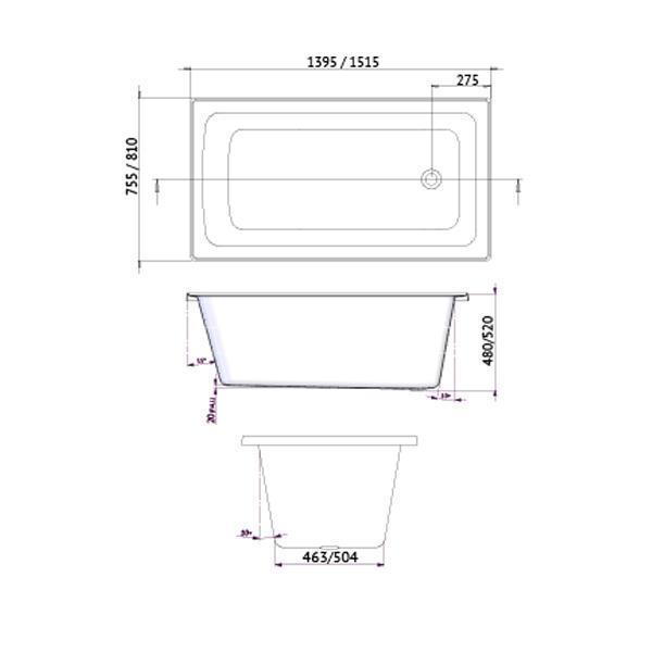 Shenseki 1515 Santai 10 Jets White(Decina P#:Shen1510San10Jw) - Burdens Plumbing