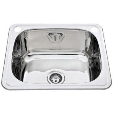 Sofia 45 Litre Inset Tub C/W Bypass S/Steel - Burdens Plumbing