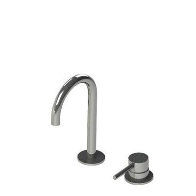 Streamline Axus Pin Lever 2 Hole Basin Mixer Brushed Gun Metal - Burdens Plumbing