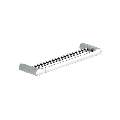 STREAMLINE SYNERGII DOUBLE TOWEL RAIL 60CM WHITE/CHROME - Burdens Plumbing