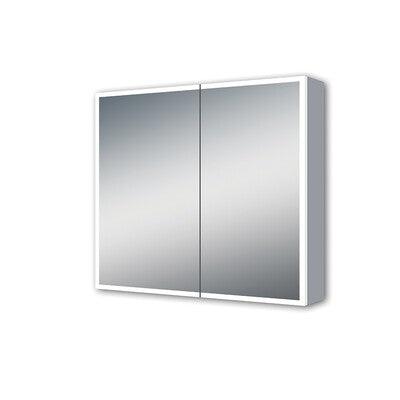 Streamline Xoni Mirror Cabinet 750X700mm Led Edge Light Touch Switch - Burdens Plumbing