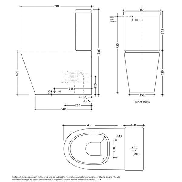 Studio Bagno Manhattan Rimless Toilet Suite - Burdens Plumbing