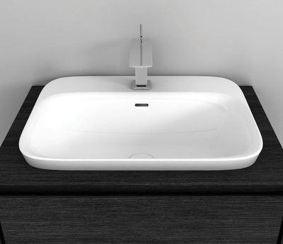 STUDIO BAGNO SOUL 4 INSET BASIN 0TH WHITE - Burdens Plumbing