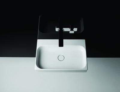 STUDIO BAGNO UNIT 60 BENCH/WALL BASIN 1TH WHITE - Burdens Plumbing