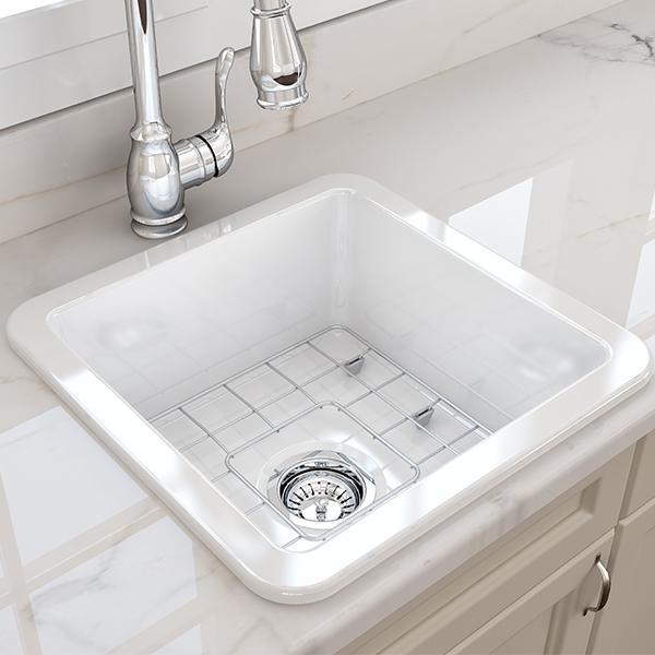 T&H CUISINE 46 X 46 INSET / UNDERMOUNT FINE FIRECLAY SINK - Burdens Plumbing