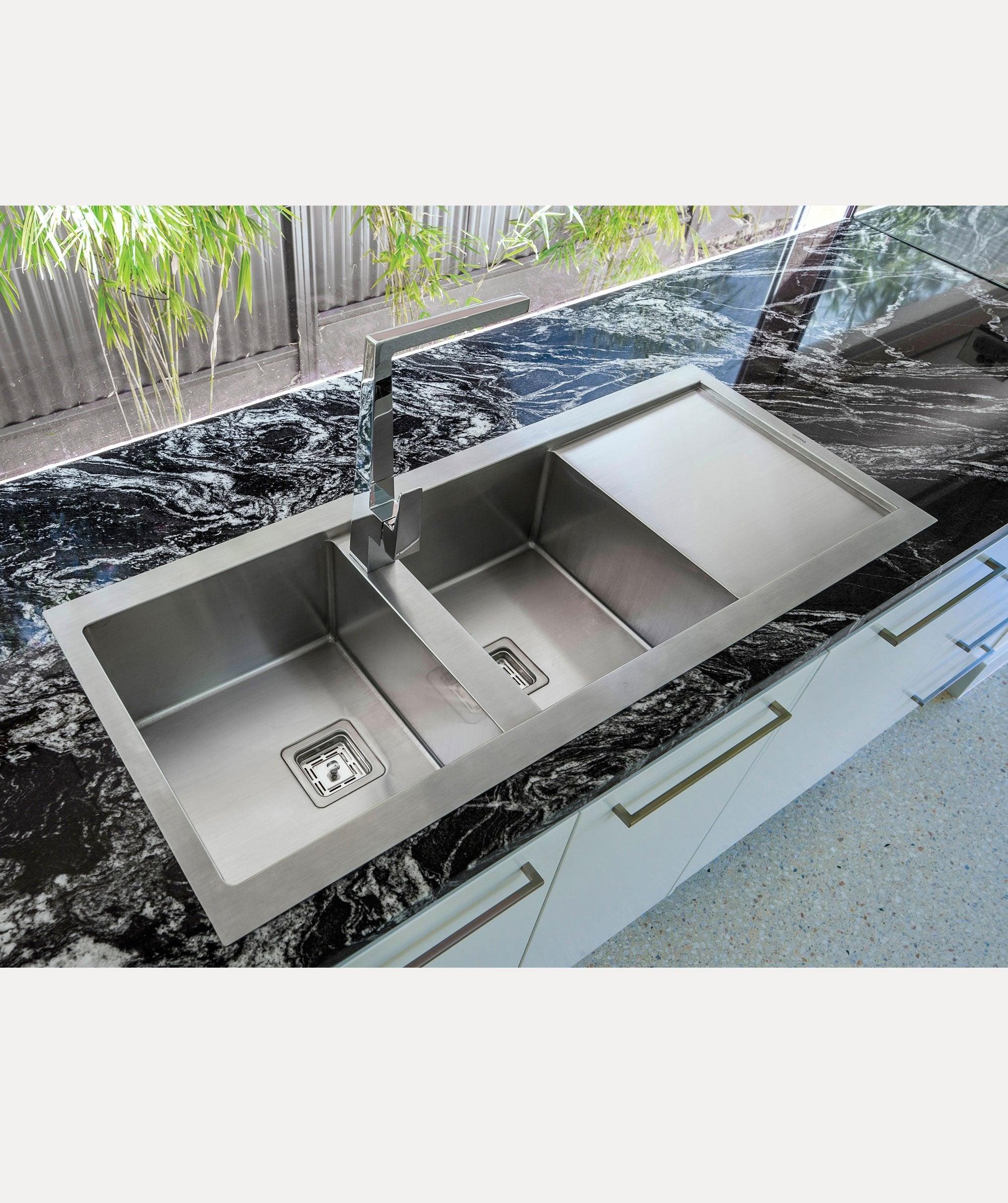 Tetra Pro S/S Sink 2B-1D 1160X500 Ld By Seima(Seima P#:Sks-T1160-Ld) - Burdens Plumbing