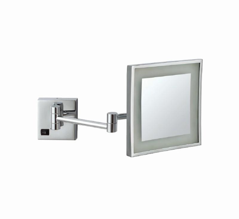 Ablaze Lit Magnifying Square Mirror 3X Mag - Chrome - Burdens Plumbing