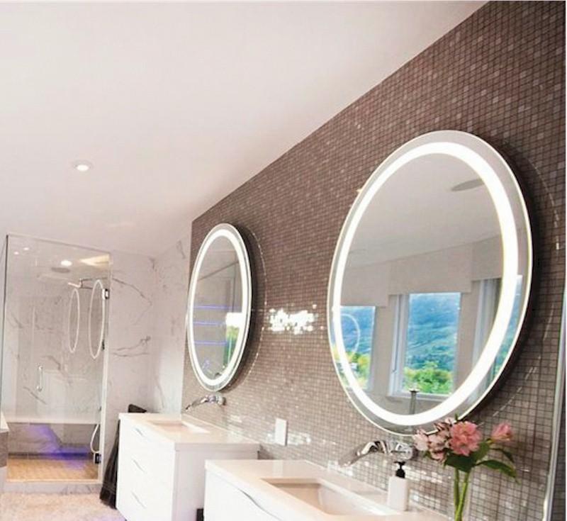 Rb Range Premium Backlit Mirror Round (Cool Light) - 610 Dia - Burdens Plumbing