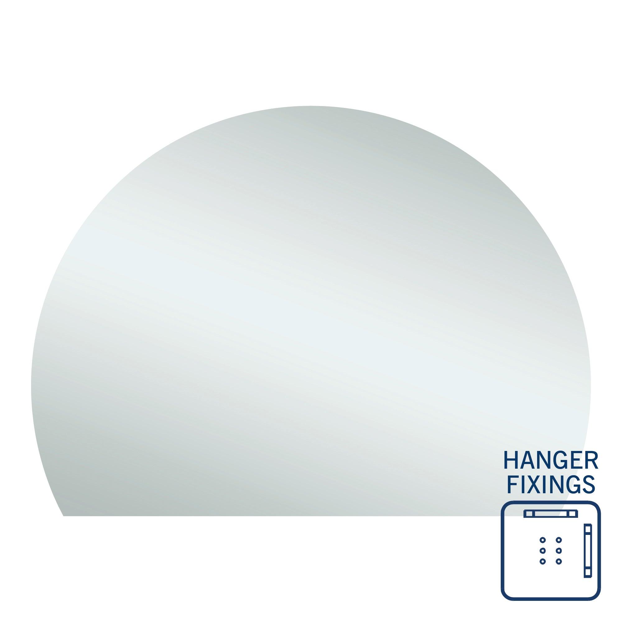 Thermogroup Hd1511Hn D-Shaped Polished Edge Mirror - Burdens Plumbing