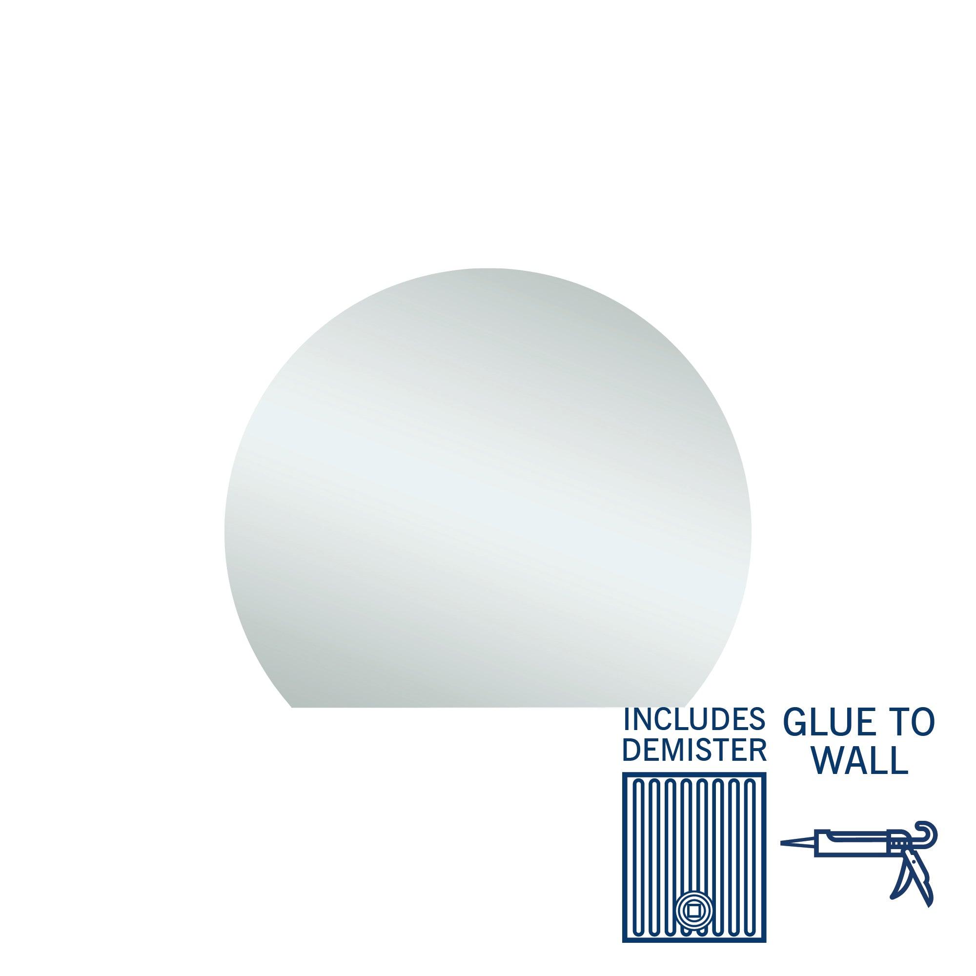 Thermogroup Hd9075Gt D-Shaped Polished Edge Mirror With Demister - Burdens Plumbing